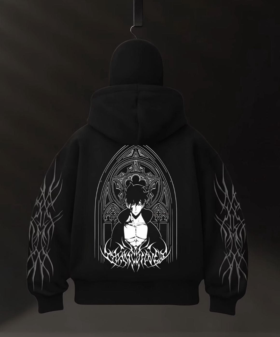 Solo Leveling Jin Woo Zipper Balaclava – Shadow Hunter Style | Noirvex