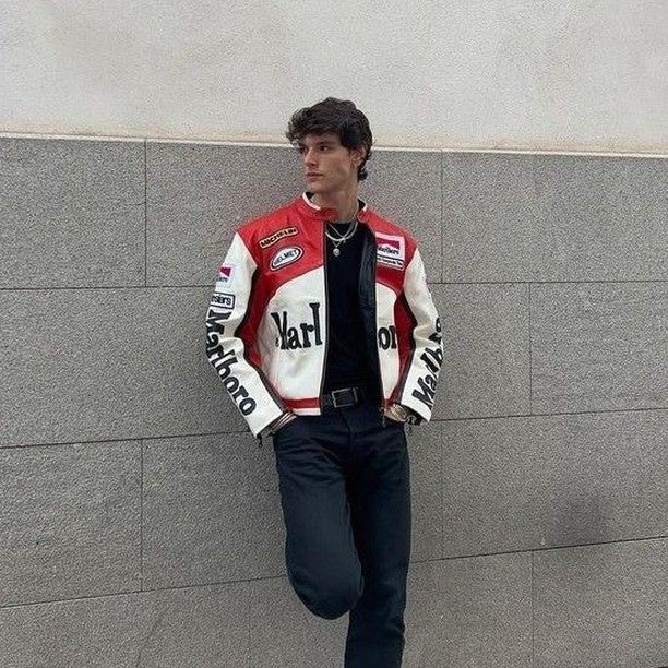 Marlboro Classic Cowhide Leather Jacket – Rugged & Refined | Noirvex