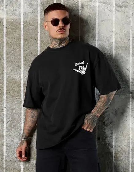 Trendy Black Oversized Unisex T-Shirt – Bold Streetwear Essential | Noirvex
